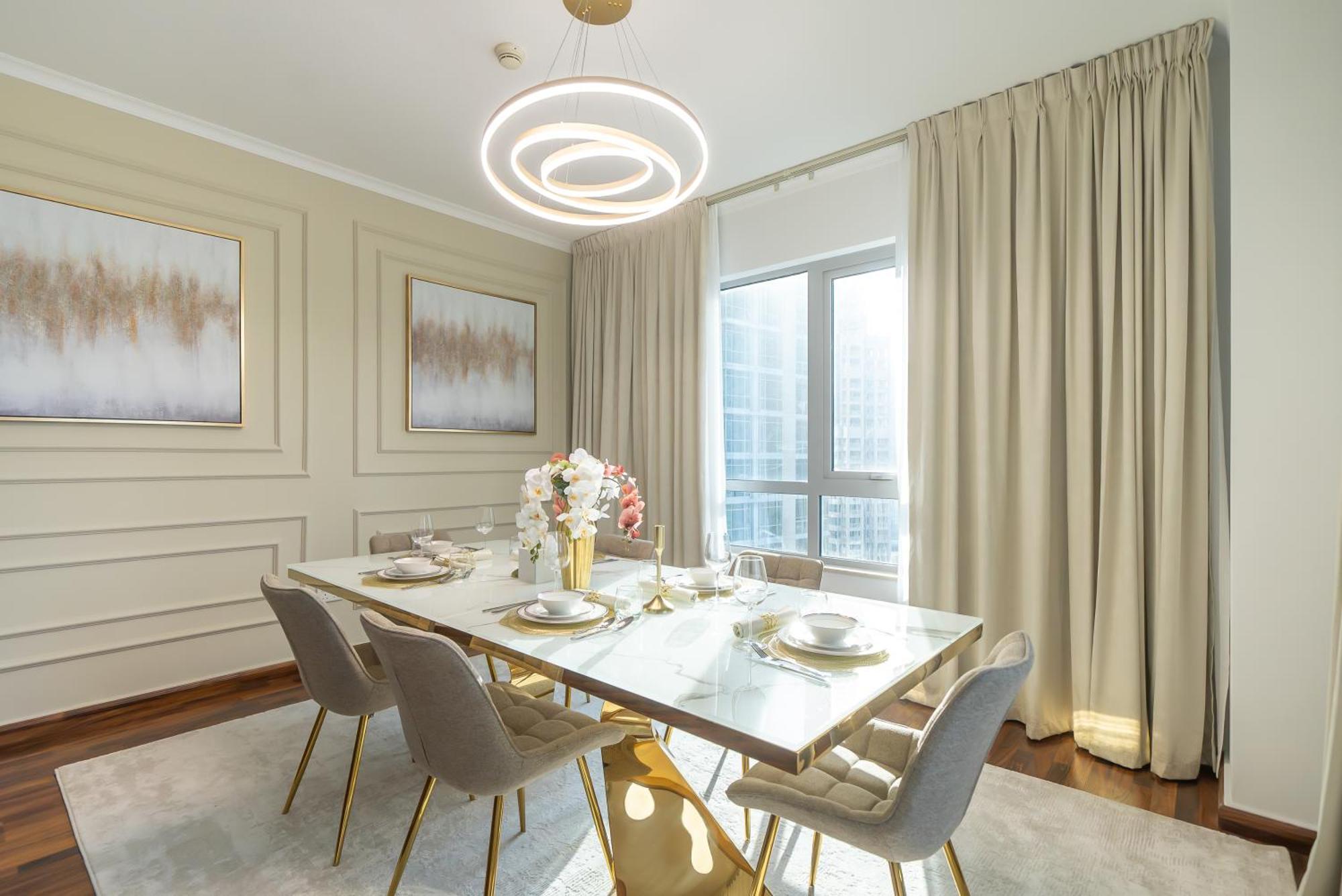 Exquisite Retreat 3br Full Burj Khalifa & Fountain View - 18ab02 شقة *
